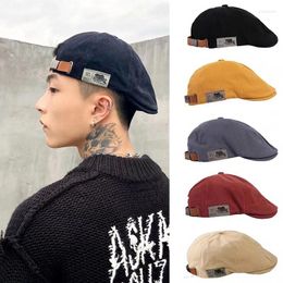 Berets Cap Men's Women's British-style Street Hats Ivy Classic Cotton Linen Beret Gorras Hombre Originales