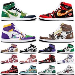 New diy classics Customised shoes sports basketball shoes 1s men women antiskid anime cool Customised figure sneakers 36-48 00025DKR