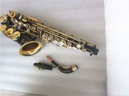 ألتو ساكسفون عالي الجودة A-991 E-Flat Black Golden Brass Sax Musical الآلة الموسيقية مع ملحقات الحالة