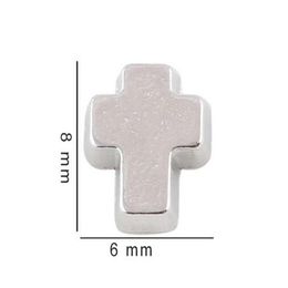 20PCS Silver Colour Cross Floating Locket Charms DIY Accessories Fit For Living Glass Magnetic Memory Locket308w