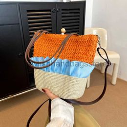 Shoulder Bags Handbags Customised Women's Straw Bag 2023 New Fashion Summer and Travel Bag Simple Fashion Beach Soul Bag Women's Small Handbagstylishhandbagsstore