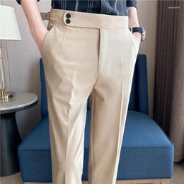 Men's Suits 2023 Top Quality Spring Business AndCasual Suit Pants/Man Pure Colour Office Dress Trousers/Man Slim Fit Pants 29-36