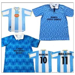 Qqq8 Retro Soccer Jersey 89 91 Lazio Inzaghi Immobile Stam Sergej Lulic Luis Alberto Football Shirts 1999 00 Calcio Favalli Boksic