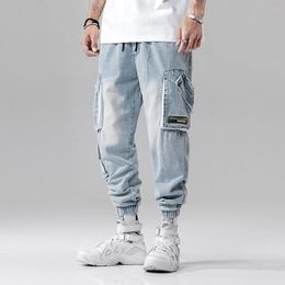 Women's Jeans Autumn Street Washing Process Multi-Pockets Men's Jogger Jeans Fashion Casual Male Pencil Style Denim Jeans Streetwear 231102