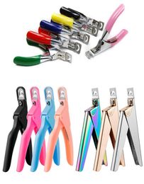 Nail Art Clipper Edge Cutter Gel UV Acrylic Fake Stainless steel U Clipper Trimmer Tip Manicure Tool Scissor Pedicure artificial2268319