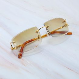 Fashion Frames Wire C Sunglasses Small Diamond Cut Sun Glasses Desinger Carter Sunglass For Men And Women VintageLentes De Sol Mujer