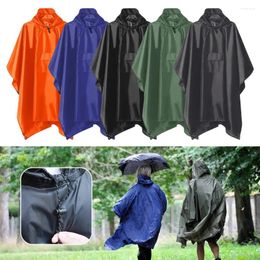 Raincoats Raincoat Waterproof Poncho Adult With Pocket 3IN1 Canopy Mat Reusable Lightweight For Outdoor Hiking Camping Travelling