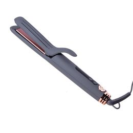 Hair Straighteners Hairitage Go With The Flow 2in1 Ceramic Tourmaline Gray Flat Iron Hair Straightener Curling Iron Styling Tool hair tools 231101