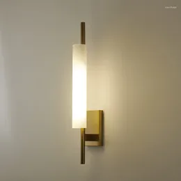 Wall Lamp Post-Modern Luxury Long Acrylic Designer Gold Lustre Indoor Lighting Living Room Background Bedside Stairs Hallway Bar
