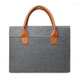 Briefcases Laptop Case 15.6 "Business Portable Briefcase Tote Bag Document Organizer Work Men And Women Thin Simple File Package
