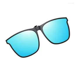 Sunglasses Polarized Clip On Men Pochromic Car Driver Goggles Night Vision Glasses Anti Glare Vintage Square Women's