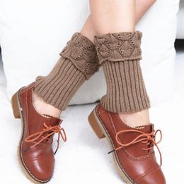 Women Socks Knitted Short Turnover Boot Cover Decoration Legging Legguards Winter