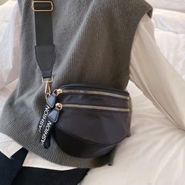 Waist Bags Fashion Women Bag Large Capacity Crossbody Chest Banana Pack PU Leather Female Belt Phone