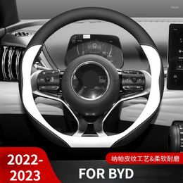 Steering Wheel Covers Car Cover Anti-Slip For BYD Tang F3 E6 Atto 3 Yuan Plus Song Max F0 G3 I3 Ea1 Dmi 2din 2014 G6 Auto Accesssories