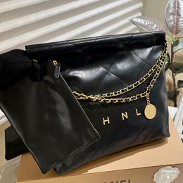 2024 Quality Designer Bag Luxury Shoulder bag Fashion Shopping bag handbag 36cm Calfskin Quilted Classical Tote Black Purse Gold and Silver Chain Bag