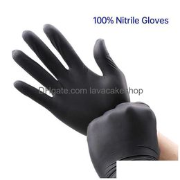 Hand Protection Wholesale Nitrile Gloves White 100Pcs Food Grade Waterproof Allergy Disposable Work Safety 100% Mechanic Glove Drop De Dhwgh