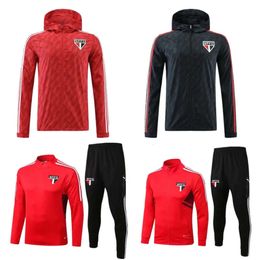 Qqq8 2023 Sao Paulo Soccer Sets Tracksuit Jacket 22 23 Football Training Suit Jackets G.sara Igor Gomes Dani Aes Pato Hernanes J. Rojas Luan