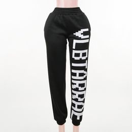 Vertabrae Sweatpants Women's Pants Hip Hop Street Letter Printed Loose Casual Pants Mens New Harajuku Jogging Pants