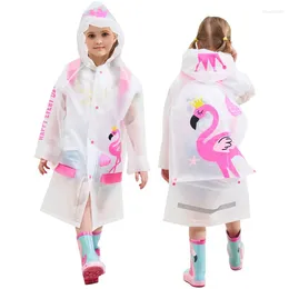 Raincoats Children Thicken Waterproof Rainwear Rain Jacket Kids Cartoon Coat At Outdoor Raincoat For Girls Boy Yellow