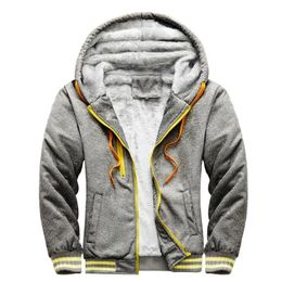 Mens Hoodies Sweatshirts SHiONFA Mens Sweatershirts Korean Casual Sports Hoodie Thick Cardigan Fleece Warm Hooded Baseball Jacket for Autumn Winter 231102