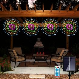 Outdoor Solar Lights Firework Light Fairy String Lights Christmas Hanging Decoration for Party Garden