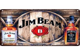 C16 PaintingJim BeamJACK DANIELSMetal tin Sign Vintage Bar Man cave Garage Kitchen Bedroom bathroom Home Wall Decoration A5539489