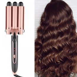 Curling Irons Professional Hair Iron Ceramic Triple Barrel Curler Electric Wave Waver Styling Tools Styler Wand 231101