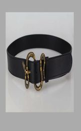 Hot selling new Mens womens snake blk belt Genuine leather Business belts Pure Colour belt snake pattern buckle belt for gift 5z7q9886521