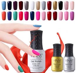 8ml UV Gel Nail Polish LED Lamp Lacquer 58 Colours Gel Polish Pure Colours Semi Permanent Gel Varnish Nail Primer Base Top9963818