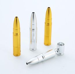 Smoking Pipes Creative multi-color Aluminium alloy pipe bullet head detachable convenient pipe tobacco