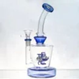 Glass Windmill Wheel Dab Rig Hookah Rotates Bong Thick Water Pipe oil burner with 14mm Bowl full accessories smoking bubbles ZZ