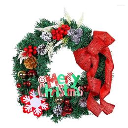 Decorative Flowers Christmas Wreath Decoration Merry Front Door Window Wall Home Decorations Garland Ornament