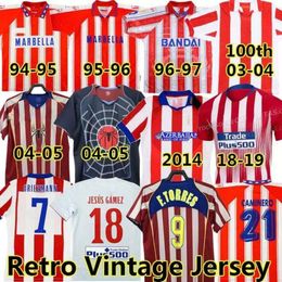 Qqq8 Retro 2004 2005 Soccer Jerseys F.torres Simeone 1994 95 96 97 2013 14 15 Courtois Arda Caminero Griezmann Falcao Gabi Home Vintage