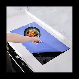 Table Mats Anti-Slip Silicone Anti-Scratch Protector For Induction Cooktop Blue (52 X 78 Cm)