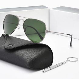 Luxury Men Classic Pilot Designer Sunglasses HD Sun Glasses Driving Fishing Eyewear For Men Women UV400 rays bans Protection 3025