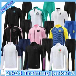 2023 2024 Naples Miami Real madrids Soccer Tracksuits Sets TRACKSUIT 23 24 Men chandal futbol survetement madrides TRAINING football kit jacket