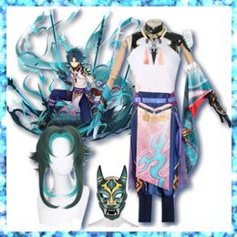 Game Genshin Impact Xiao Cosplay Uniform Female Male Clothing Halloween Costumes Women Anime Clothes for Role Play Party cosplay