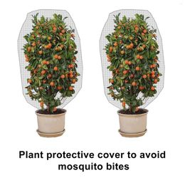 Planters Insect Bird Barrier Netting Mesh With Drawstring 59 X39 Inch Garden Bug Plant Cover For Protect Fruits Flower