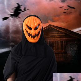Party Masks Party Masks Funny Pumpkin Halloween Mask Dress Up For Adt Masquerade Cosplay Night Festival Face Decoration Drop Delivery Dhiwn
