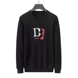 Men's Sweater burbe Luxury Letter Knitted Oversized Pullovers Fashion Apple Clothing Harajuku Clothes Long Sleeve Tops