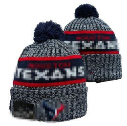 Houston Beanie Beanies SOX LA NY North American Baseball Team Side Patch Winter Wool Sport Knit Hat Pom Skull Caps A12