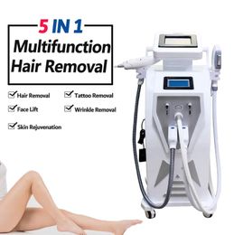 Multifunctional ELIGHT IPL Laser Hair Removal Skin Rejuvenation for Acne and Wrinkle machine YAG tattoo remove and RF face lift device