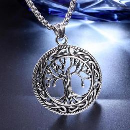 Pendant Necklaces Fashion Tree Life Necklace For Men Women Hip Hop Trend Chain Couple Party Jewellery Gift