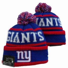 New York Beanie NYG Beanies SOX LA NY North American Baseball Team Side Patch Winter Wool Sport Knit Hat Pom Skull Caps A14
