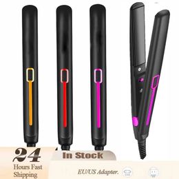 Hair Straighteners Professional 2 in 1 Hair Straightener Mini Hair Curler Thermostatic Fast Heat Flat Iron Curling Iron Travel Waver Plate 231101