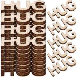 Storage Bottles 100 Pcs Household Decor Wooden Hug Letter Funny Gift Chunk Bookcase Filler Jar Filling