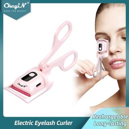 Eyelash Curler CkeyiN Electric Heated Eyelash Curler Rechargeable 3 Temperatures 10S Quick Heating Long Lasting Natural Eyelash Curling Make-Up 231102