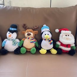 New Christmas Pillow Series MerryChristmas Cute Santa Elk Plush Toys