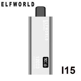 Shock price Original new Elfworld ultima pro 12000 Puffs 0%2%5% prefilled 18ml E-liquid greater taste for euro vapr 15k18k20k disposable vape elf airflow led screen bar