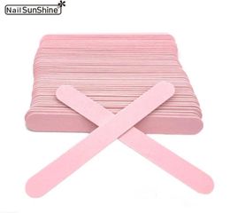 500pcsset Professional Nail File 240240 Grit Straight Wooden Buffer Disposable pilniki do paznokci Sandpaper 2106304729842